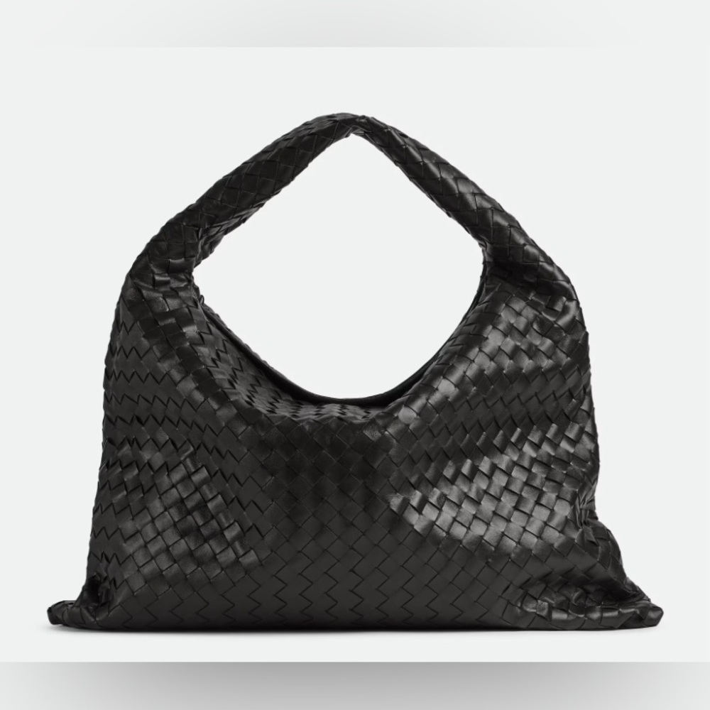 Bottega Veneta Large Hop Intrecciato Leather Tote Bag